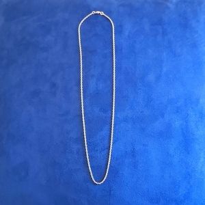 14k White Gold Rope Chain